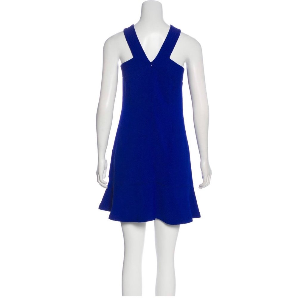 SANDRO [Small/4] Blue V-Neck Dress - Picture 3 of 4